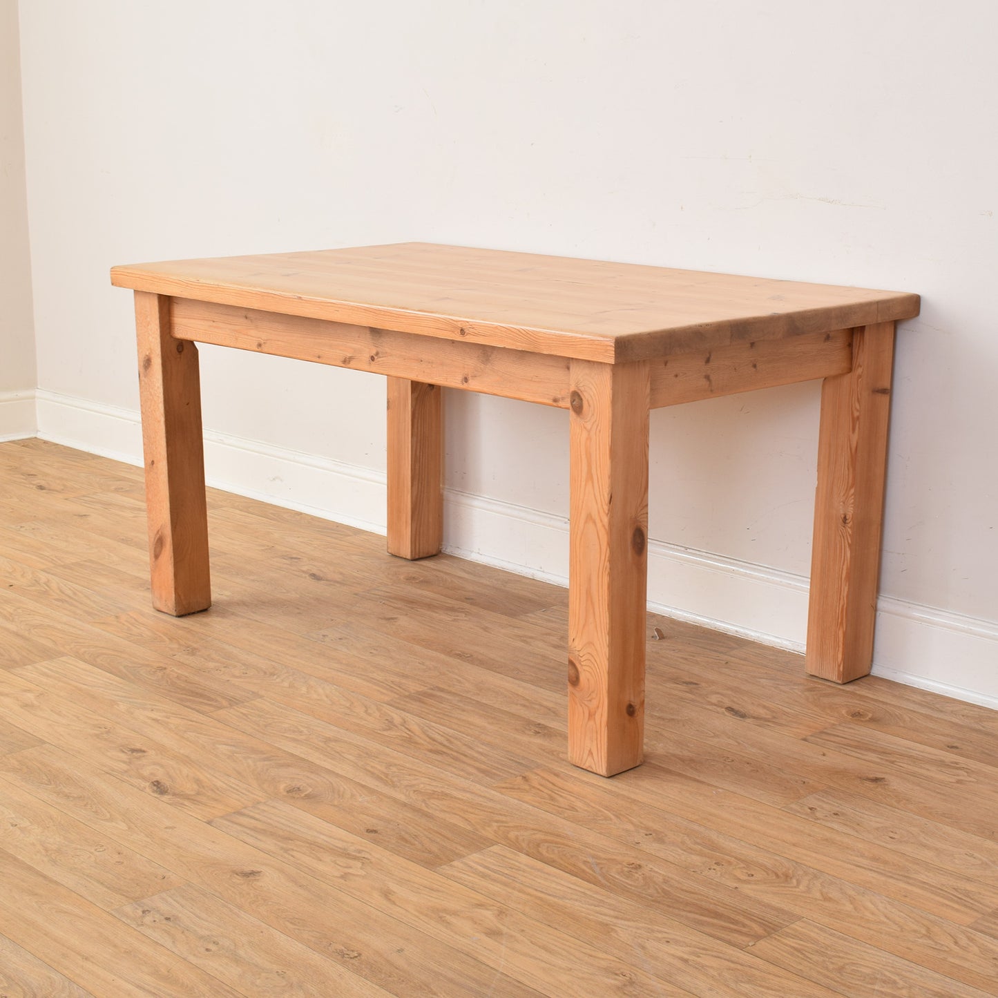 Pine Table And Four Chairs