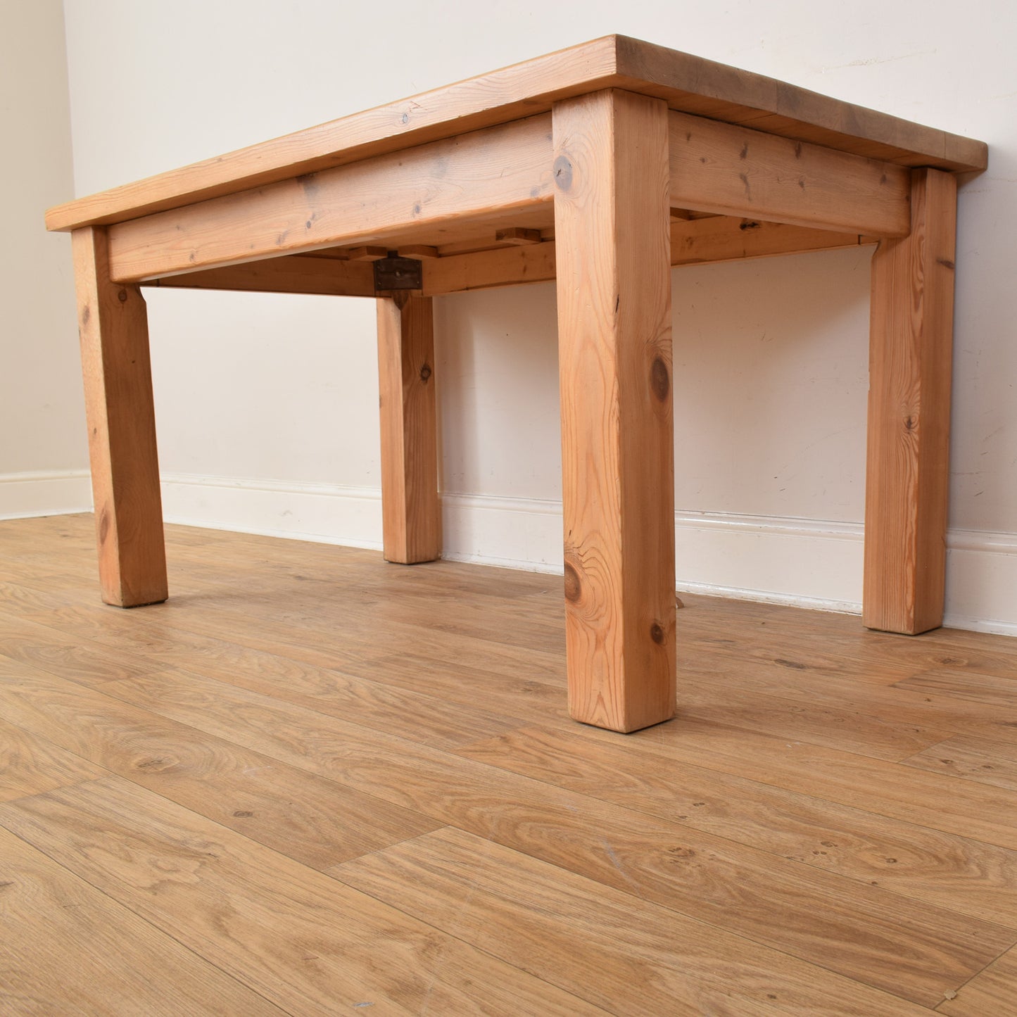 Pine Table And Four Chairs