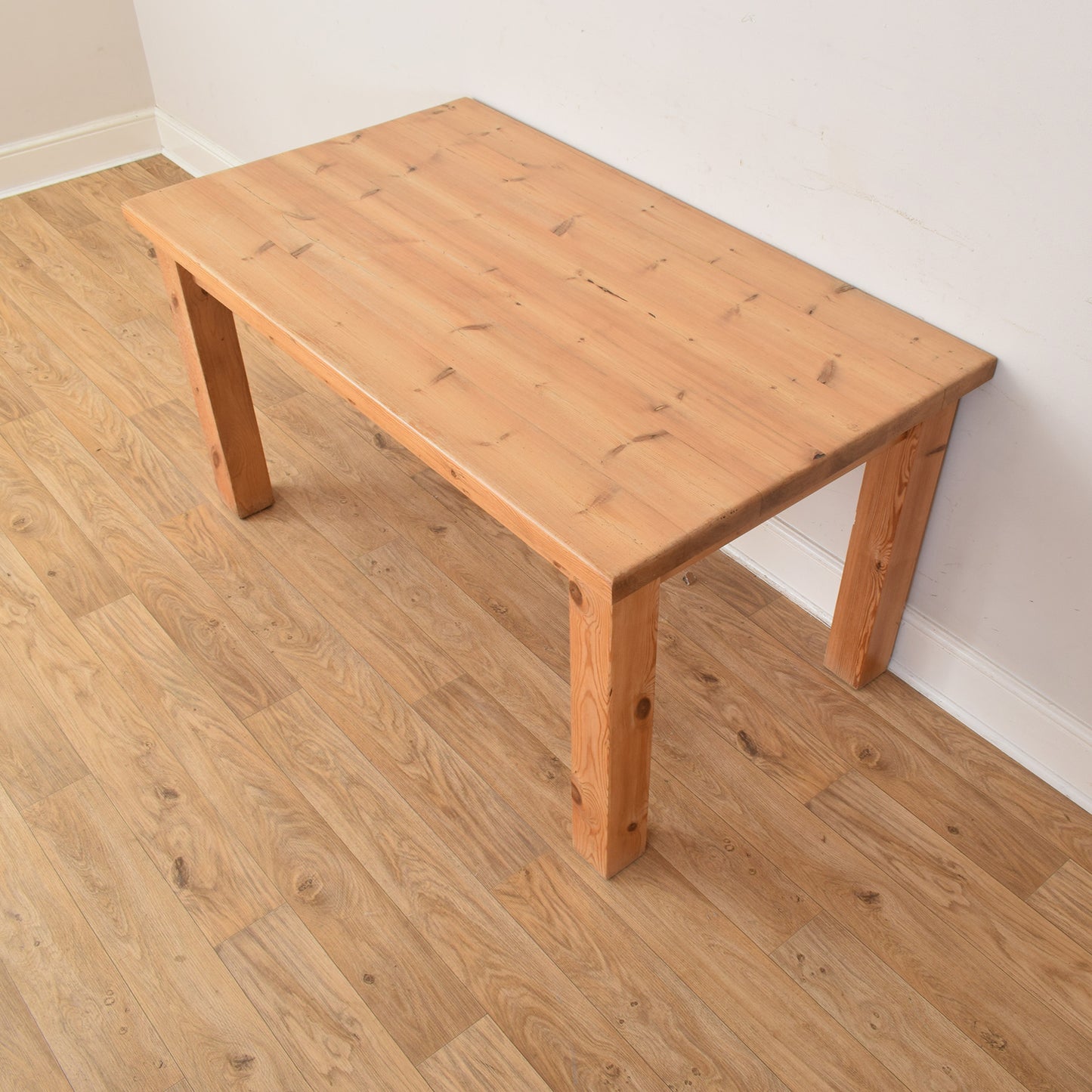 Pine Table And Four Chairs