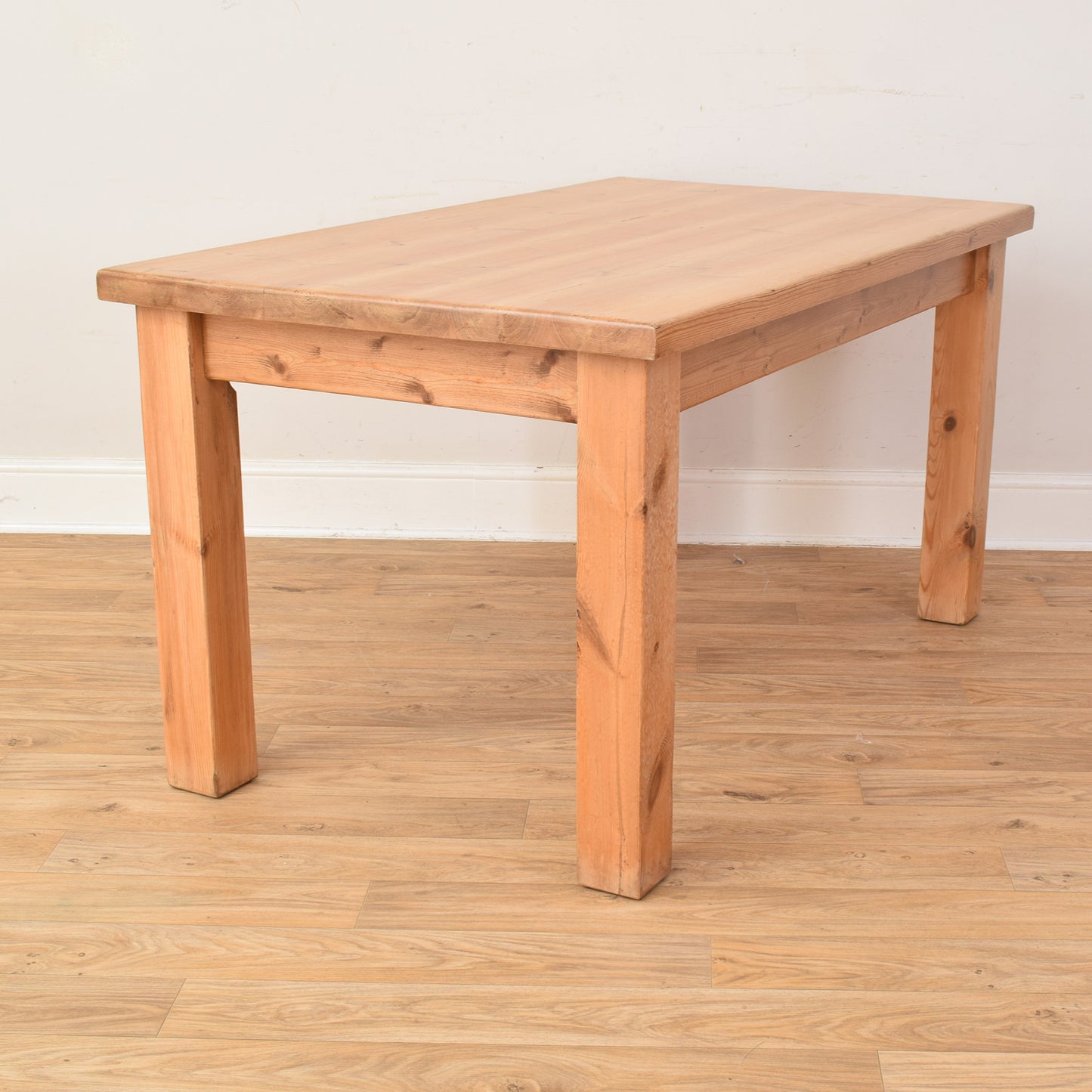 Pine Table And Four Chairs