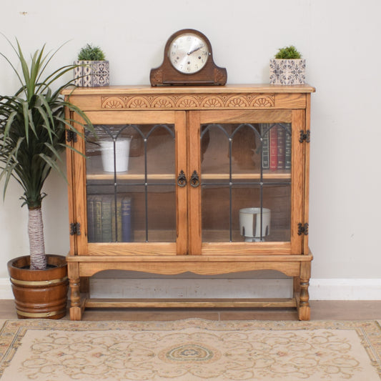 Oak Glazed Bookcase