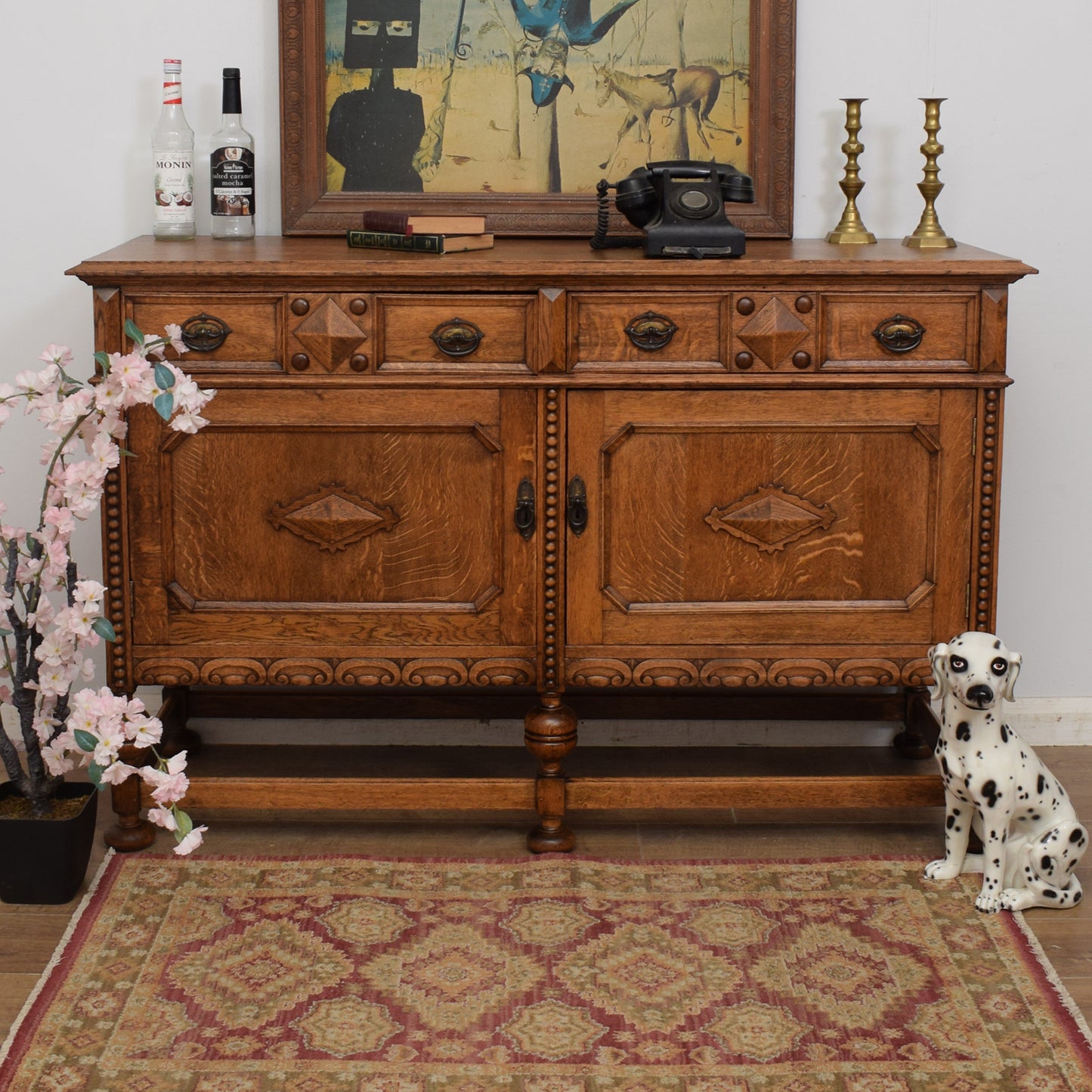 Vintage Oak Sideboard