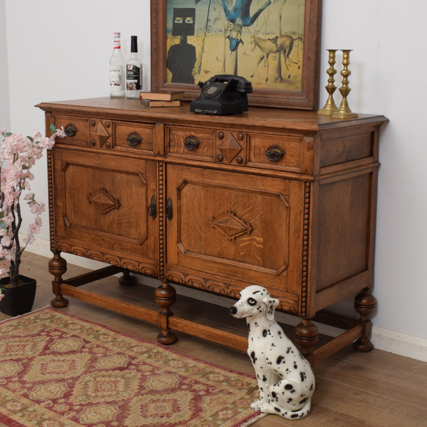 Vintage Oak Sideboard