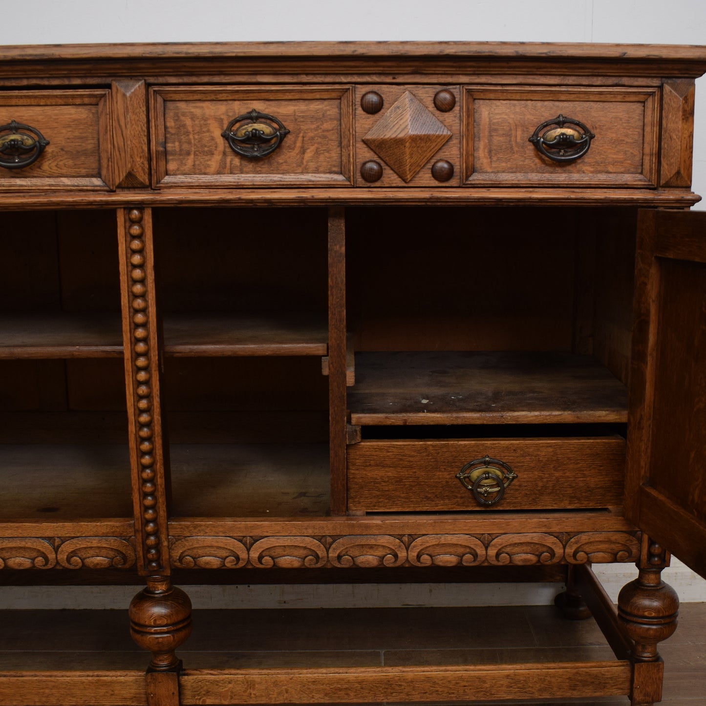 Vintage Oak Sideboard