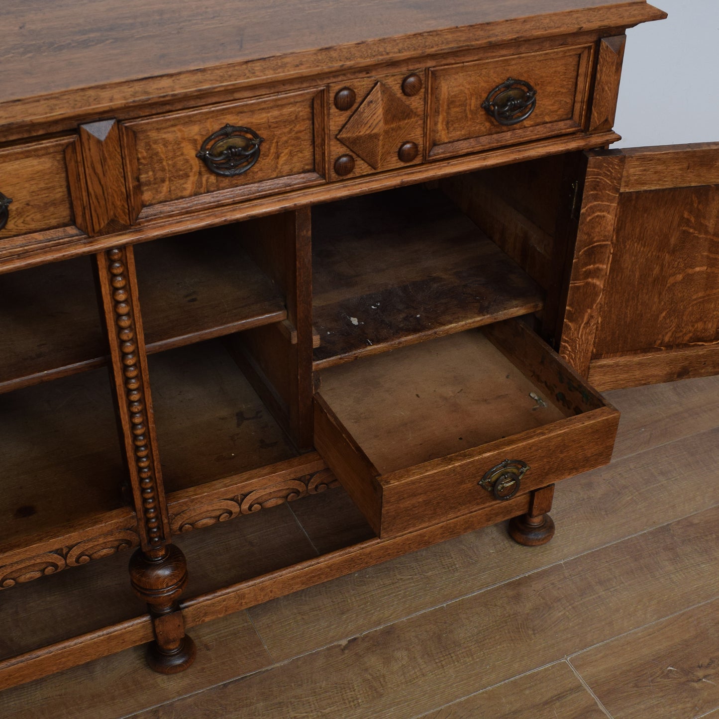 Vintage Oak Sideboard