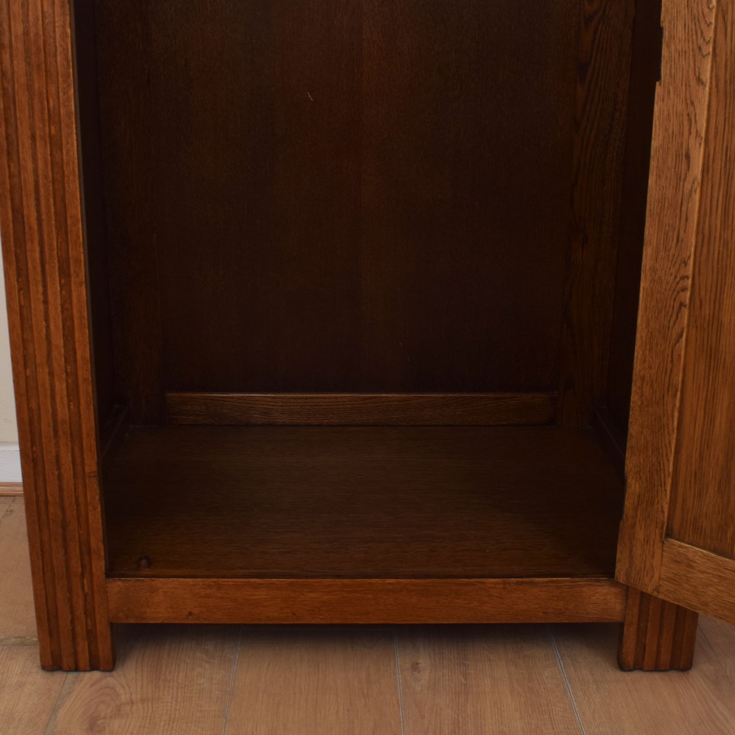 Restored Oak Single Wardrobe