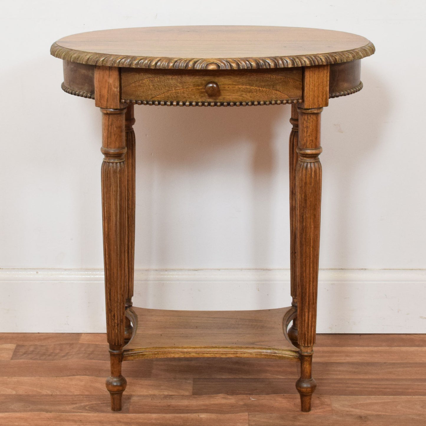 Carved Oak Side Table
