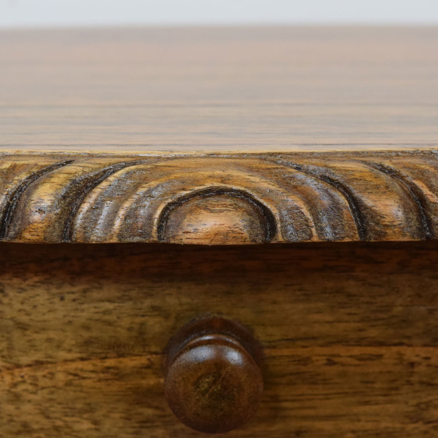 Carved Oak Side Table