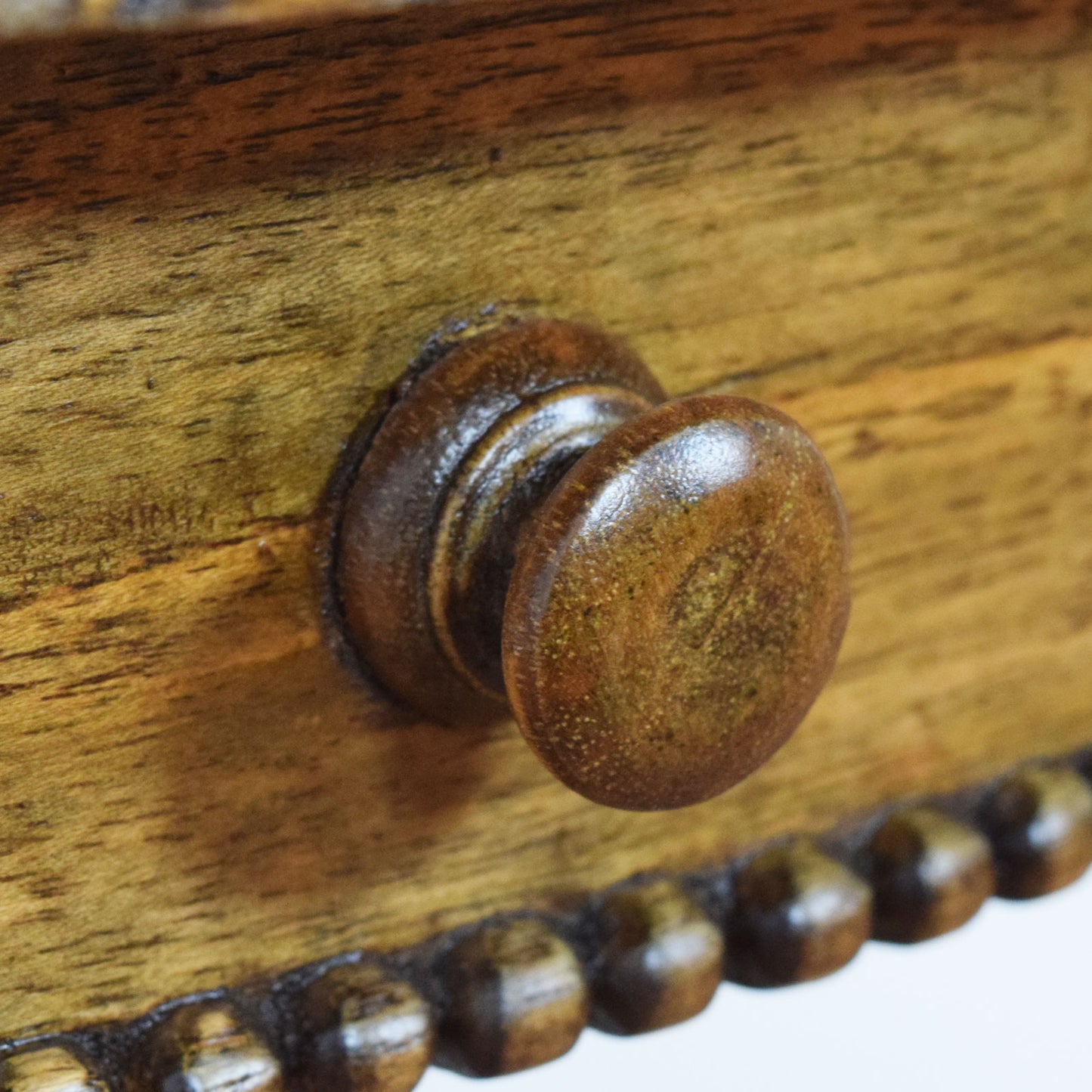 Carved Oak Side Table