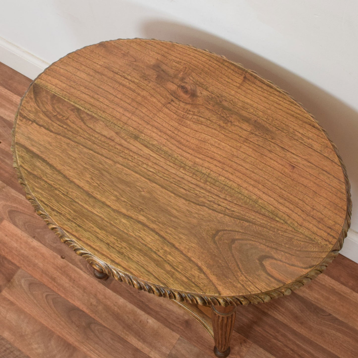 Carved Oak Side Table