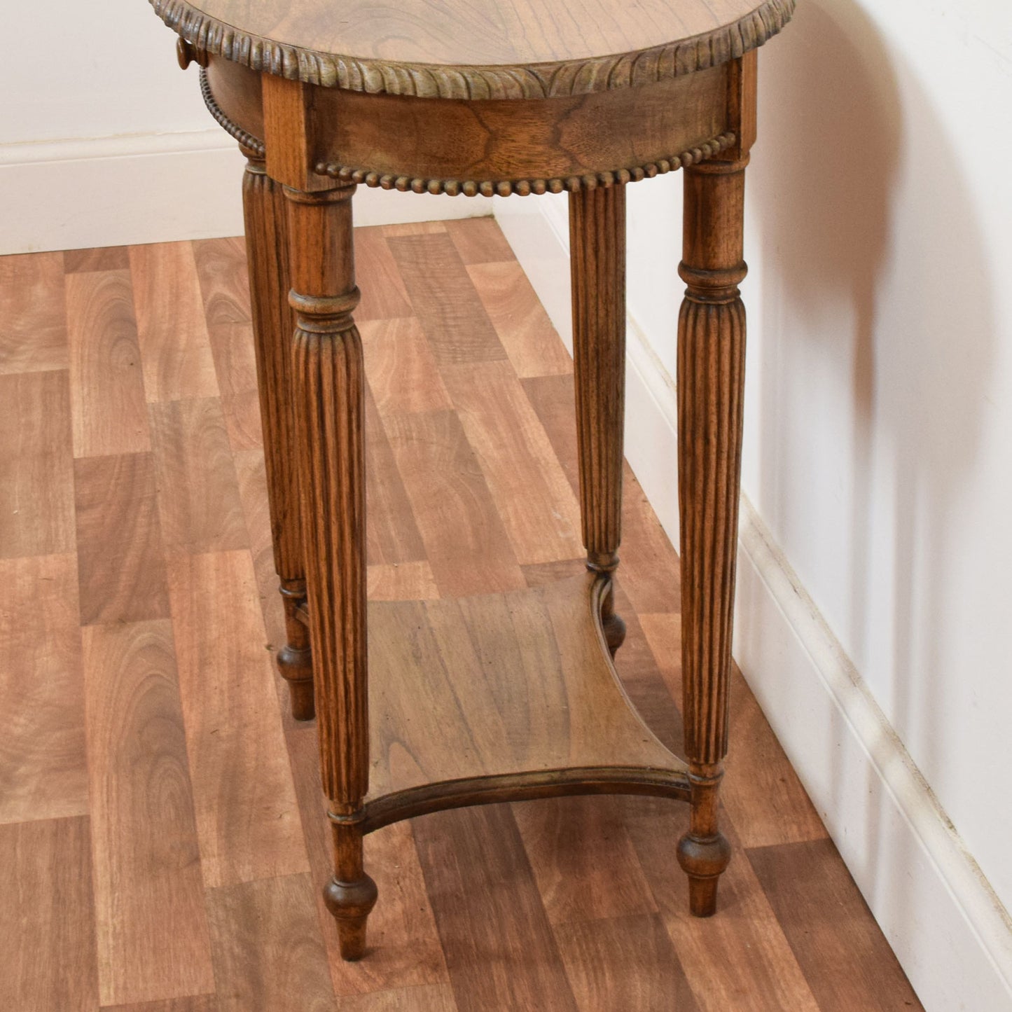 Carved Oak Side Table