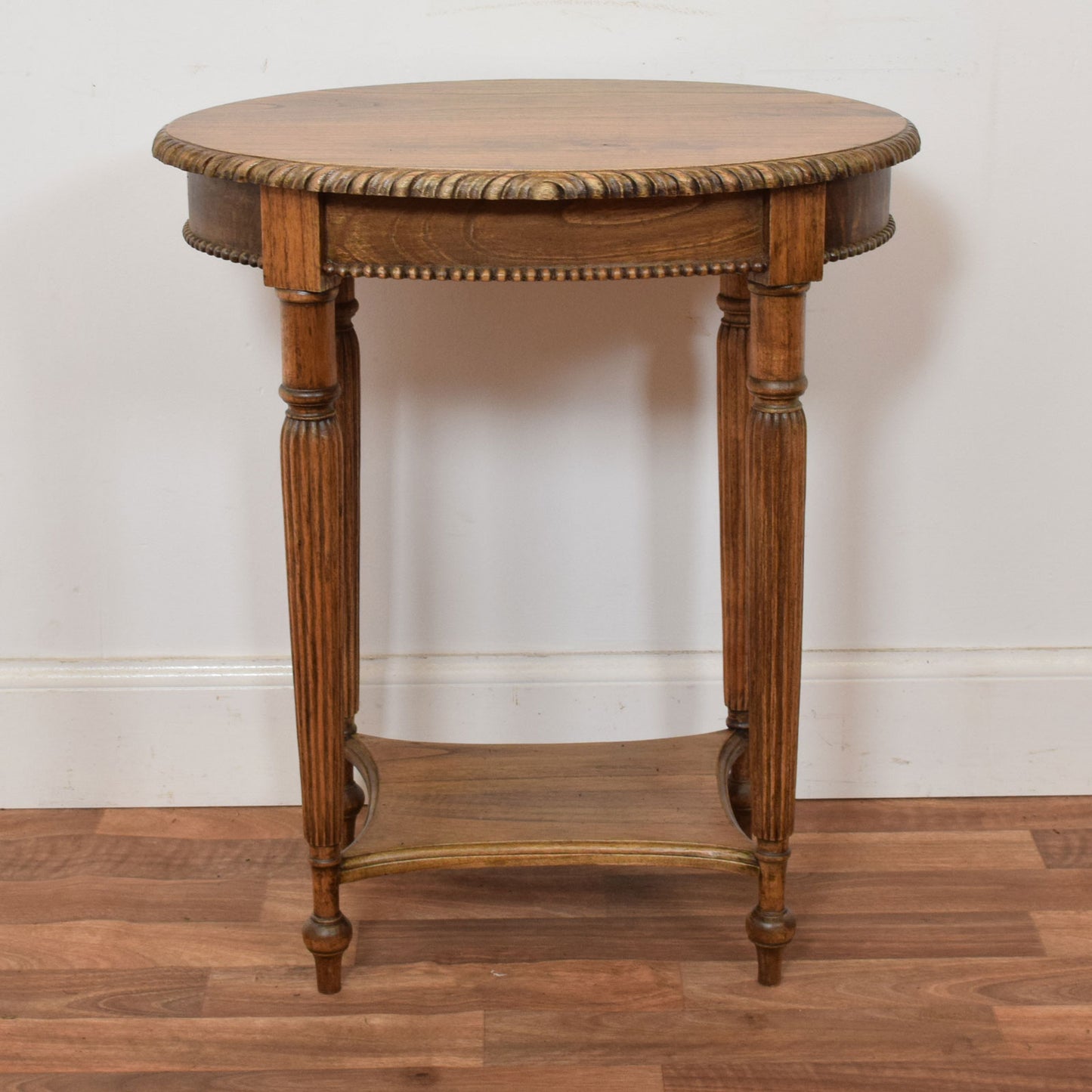 Carved Oak Side Table