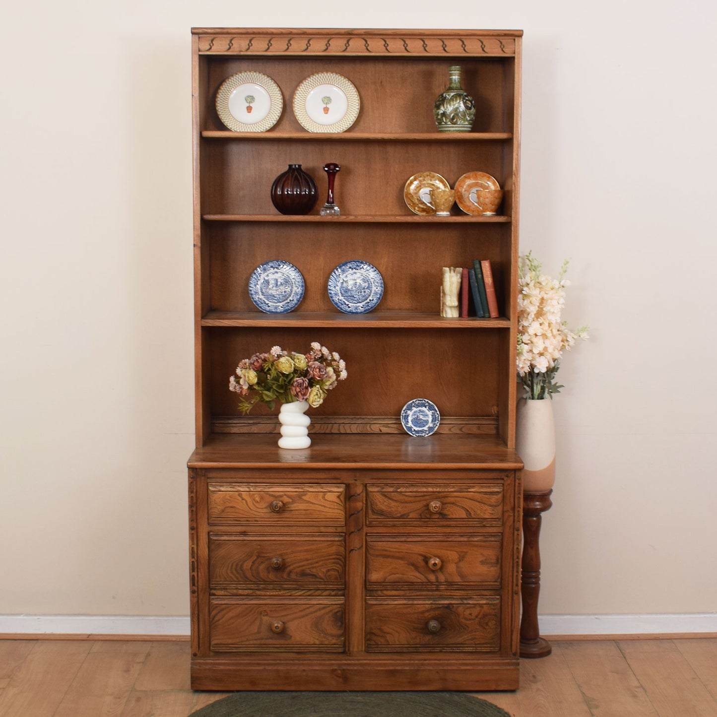 Ercol Bookcase Unit with Drawers