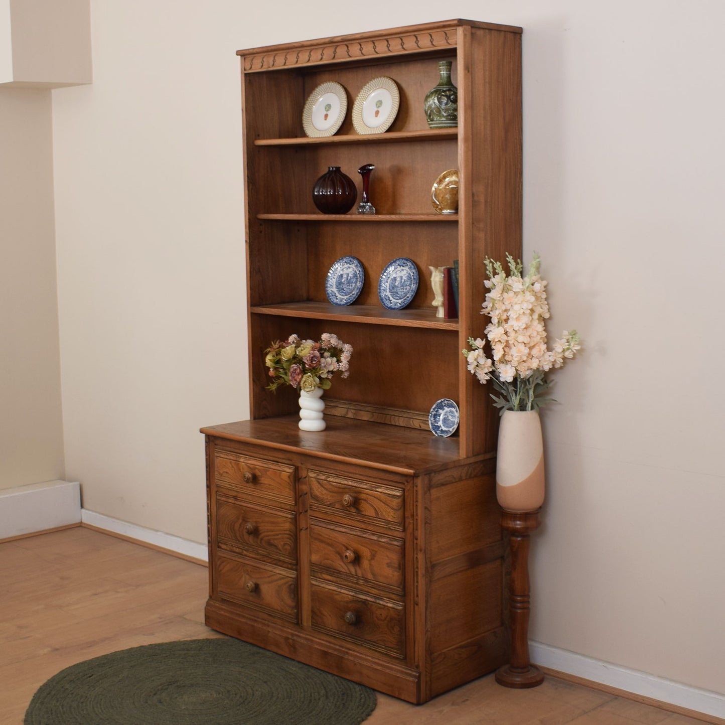 Ercol Bookcase Unit with Drawers