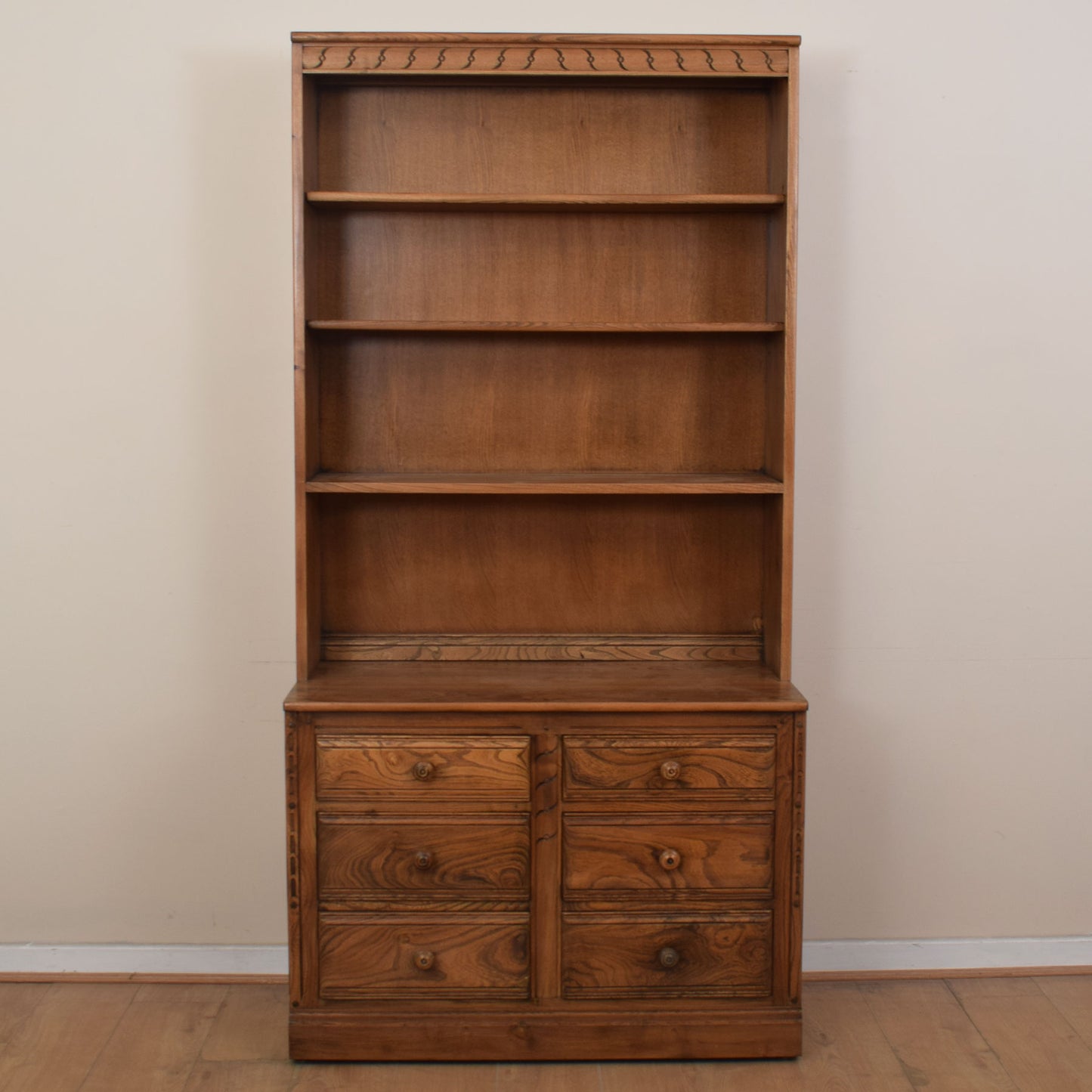 Ercol Bookcase Unit with Drawers
