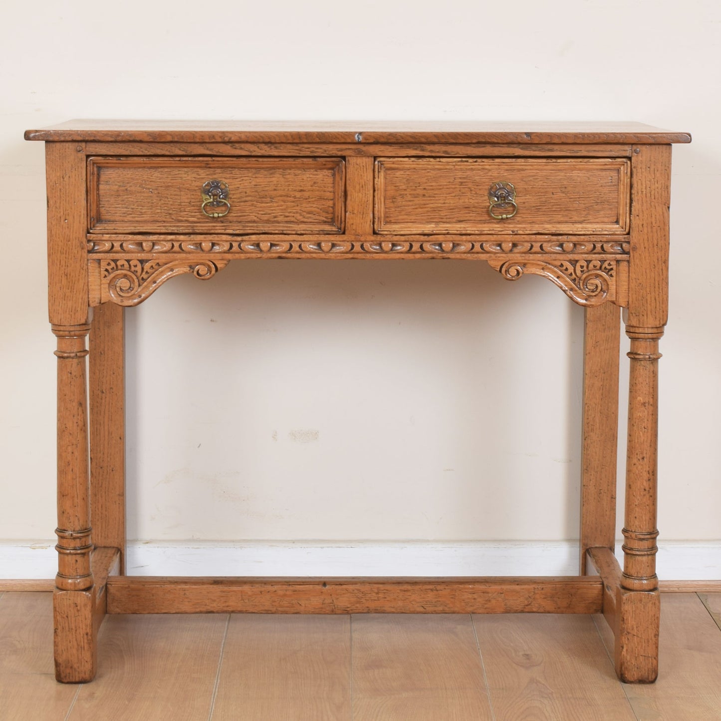 Vintage Oak Console Table