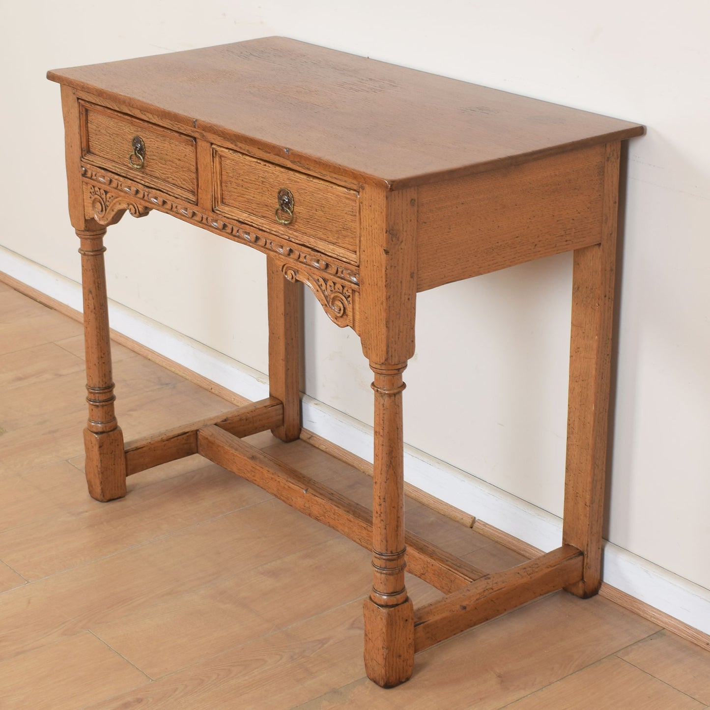 Vintage Oak Console Table
