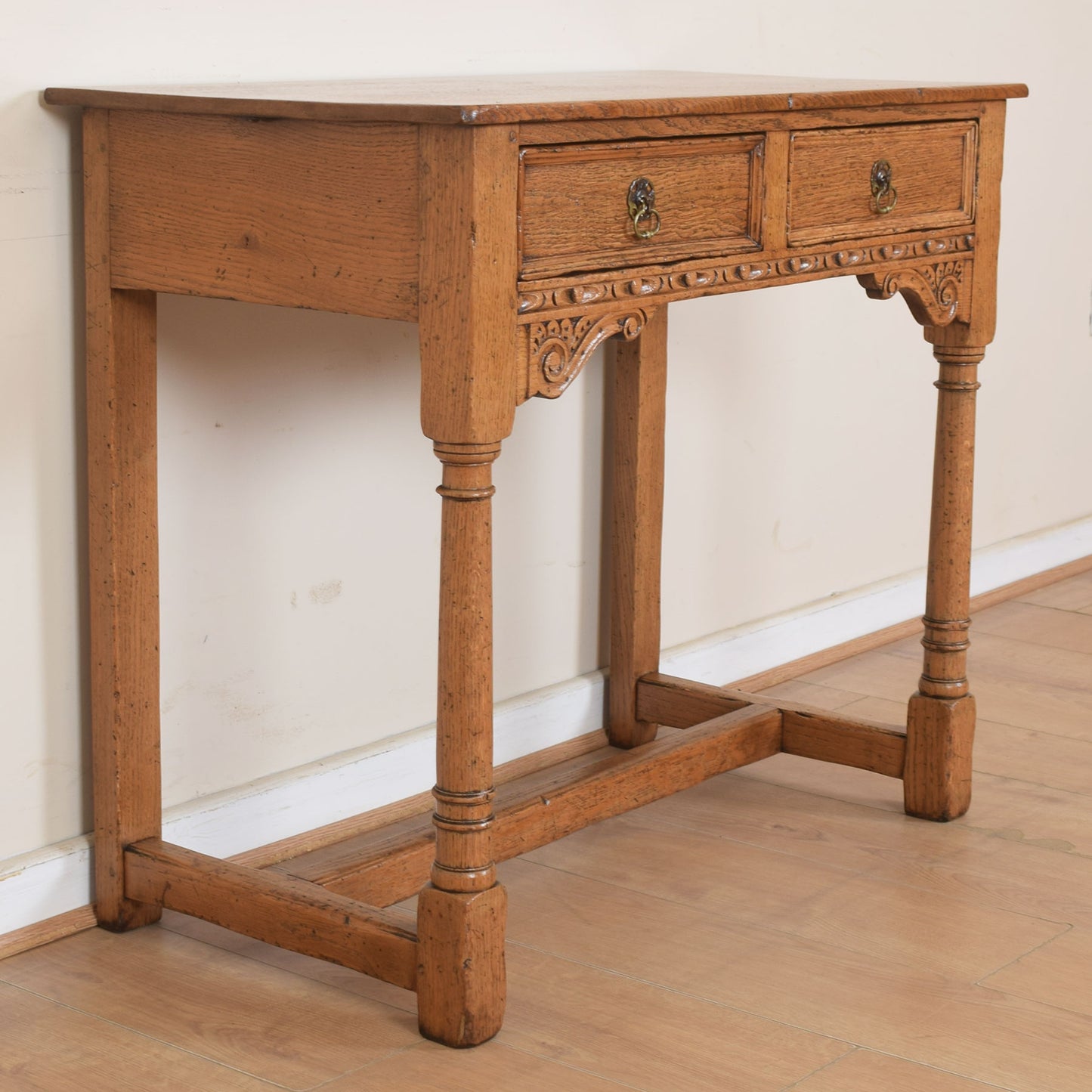 Vintage Oak Console Table