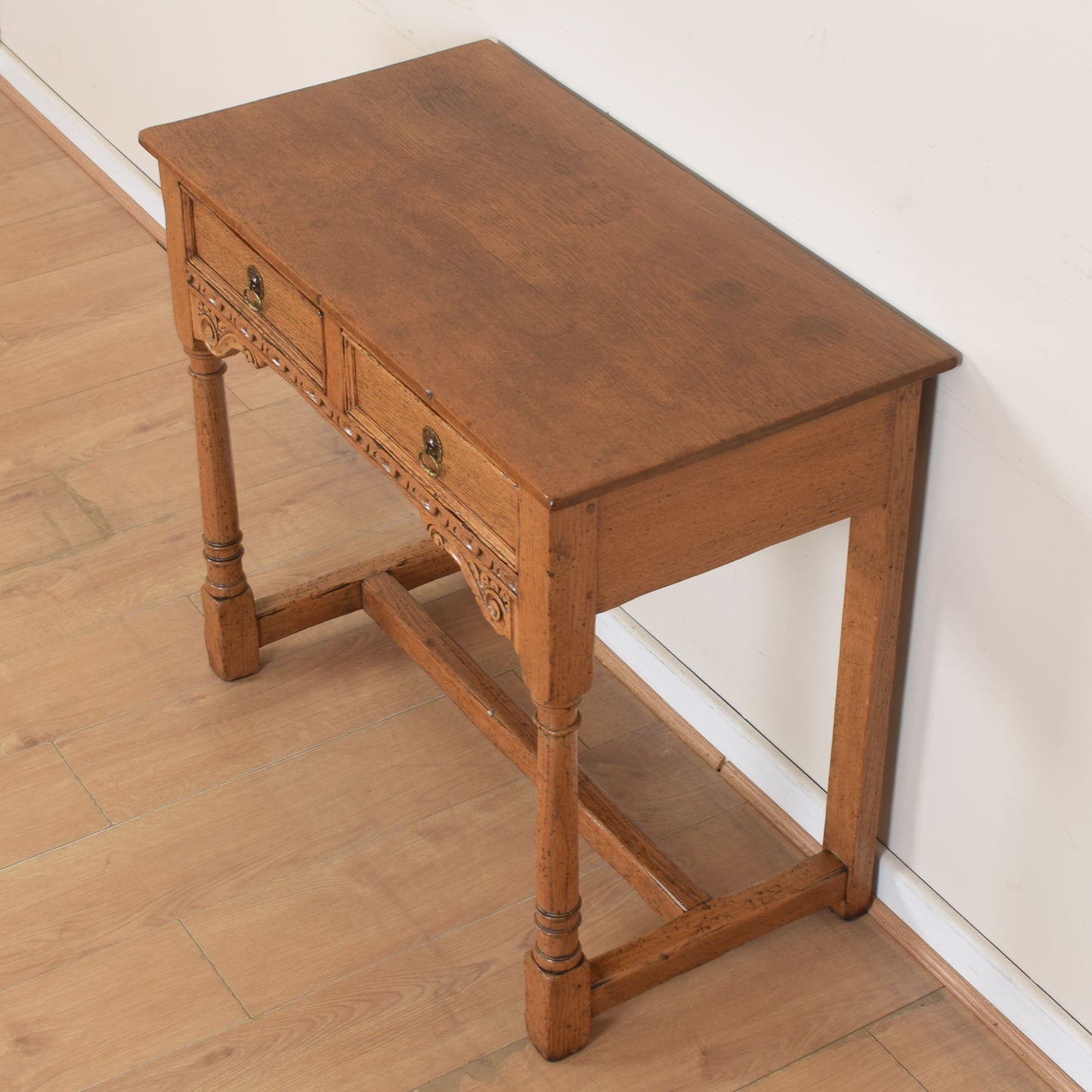 Vintage Oak Console Table
