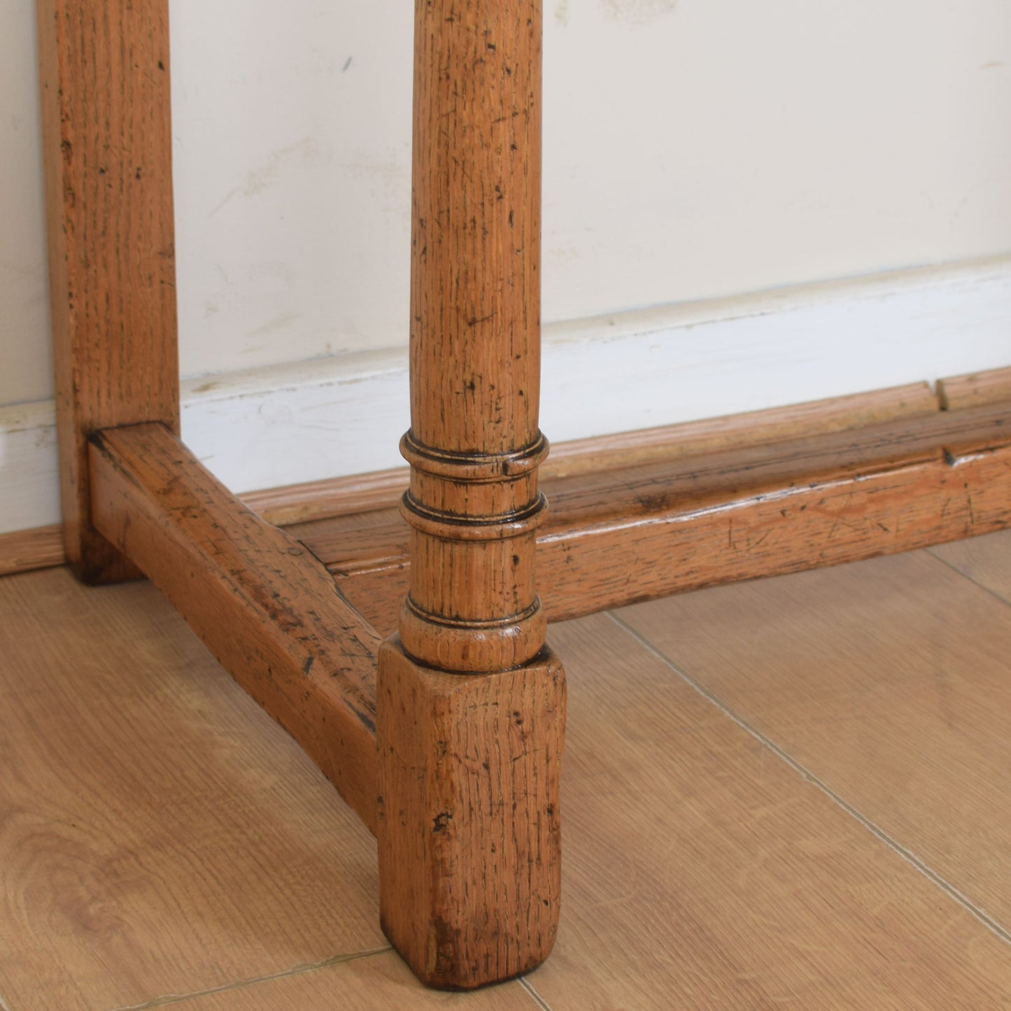 Vintage Oak Console Table