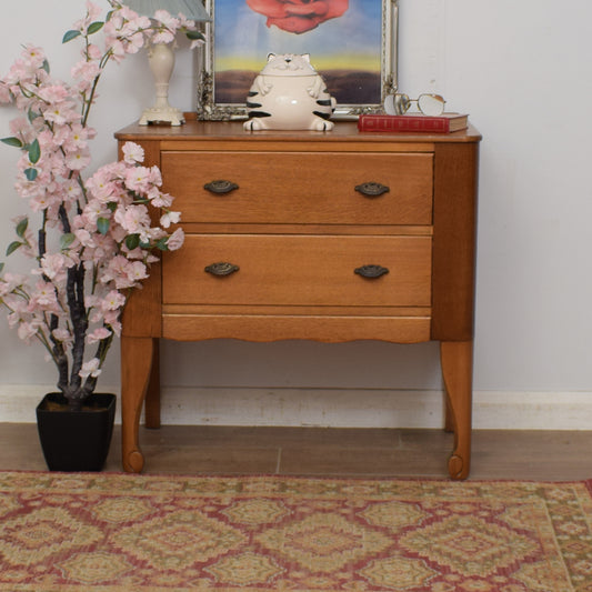 Oak Veneer Chest of Drawers