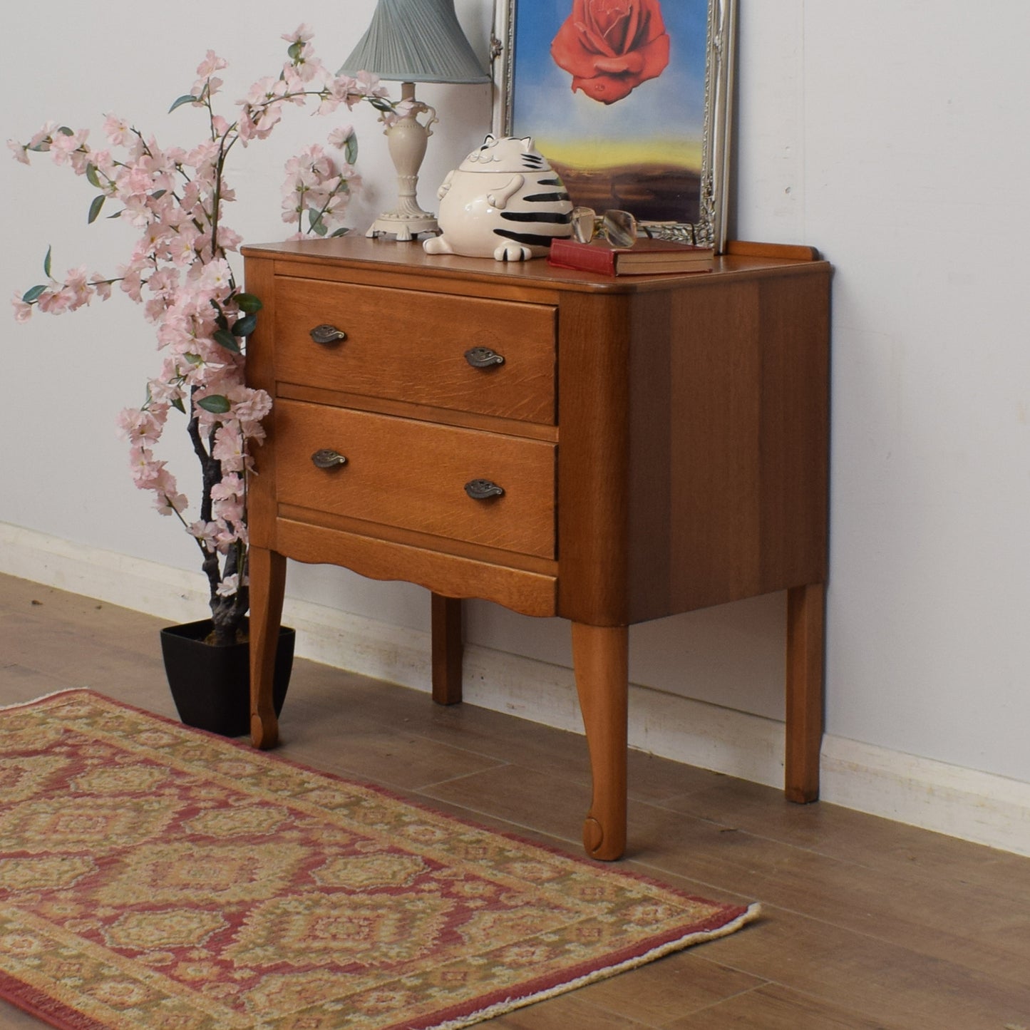 Oak Veneer Chest of Drawers