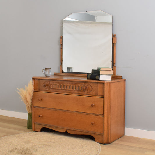 Vintage Oak Dressing Table