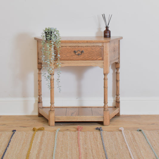 Oak Console Table