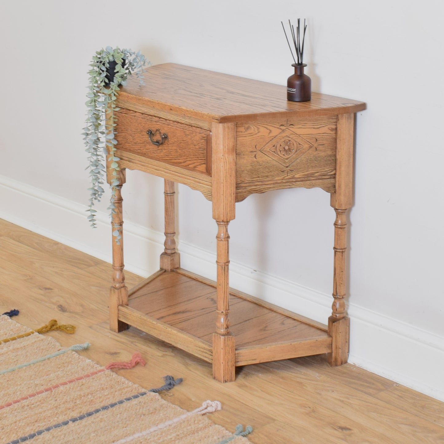 Oak Console Table