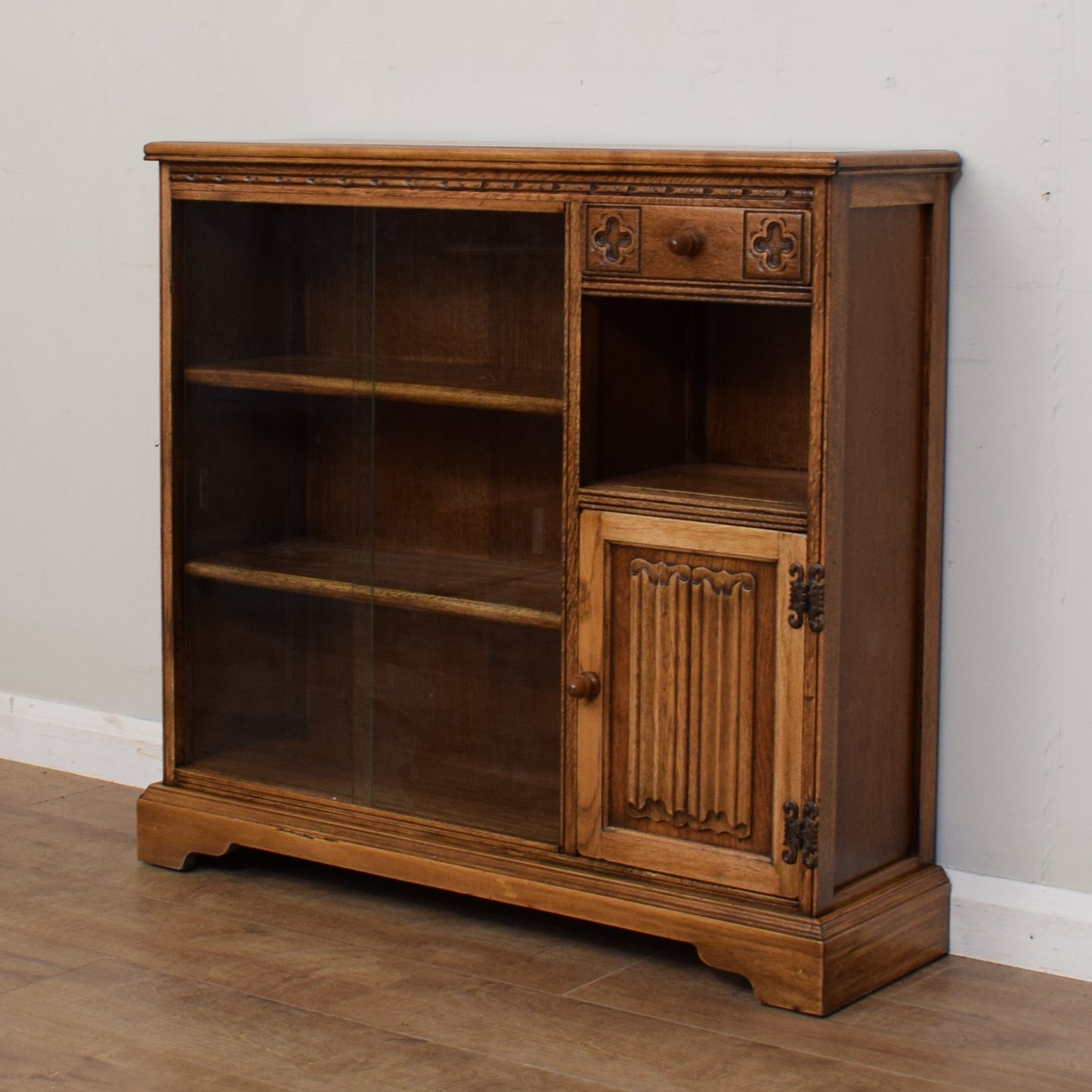 Old Charm Glazed Bookcase