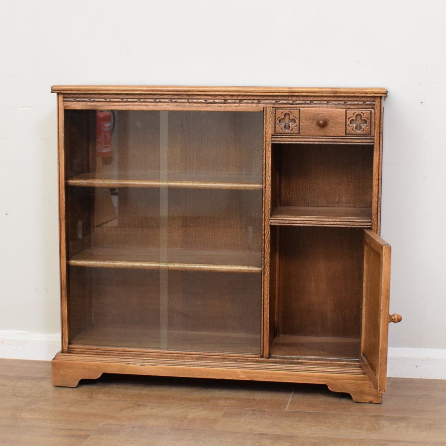 Old Charm Glazed Bookcase