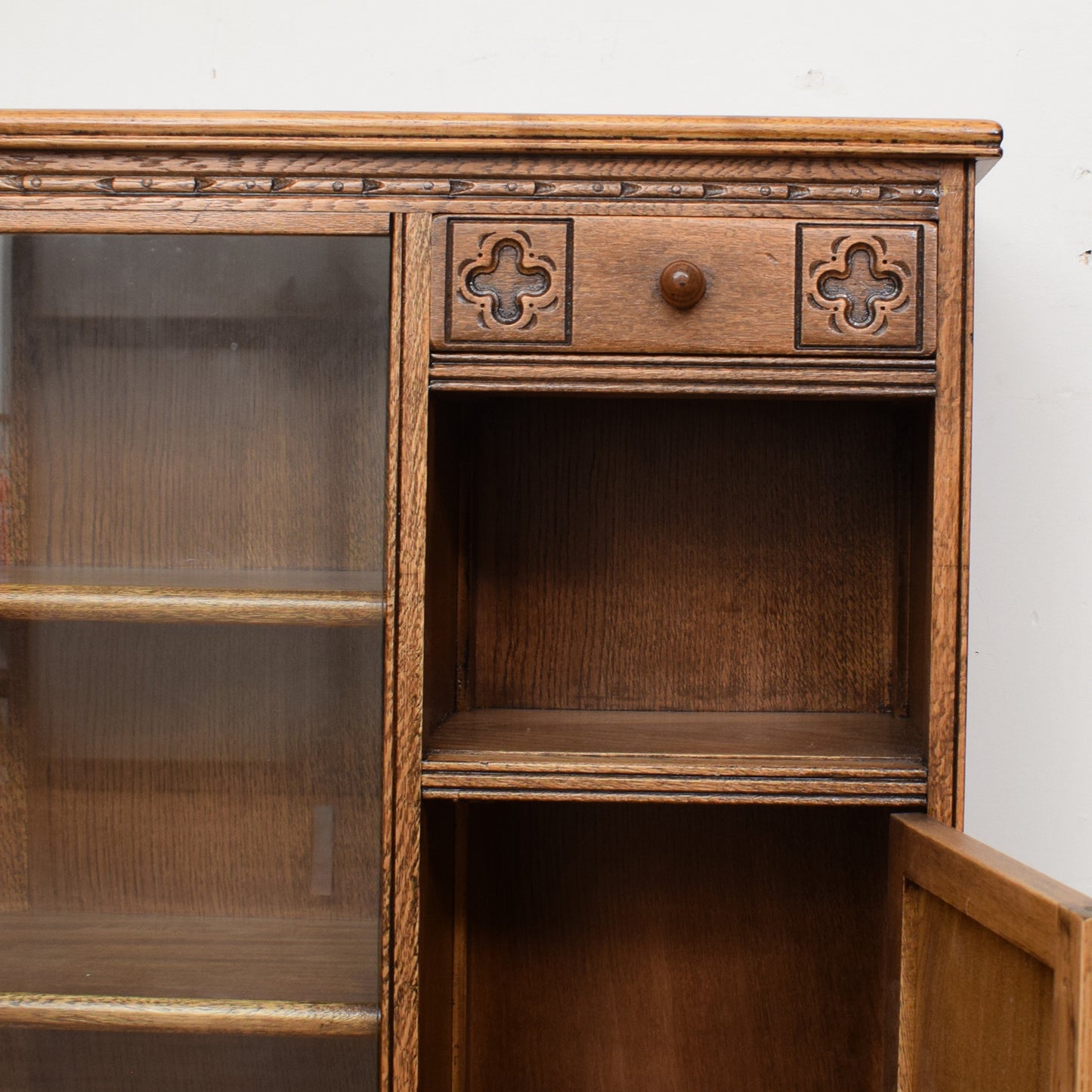 Old Charm Glazed Bookcase