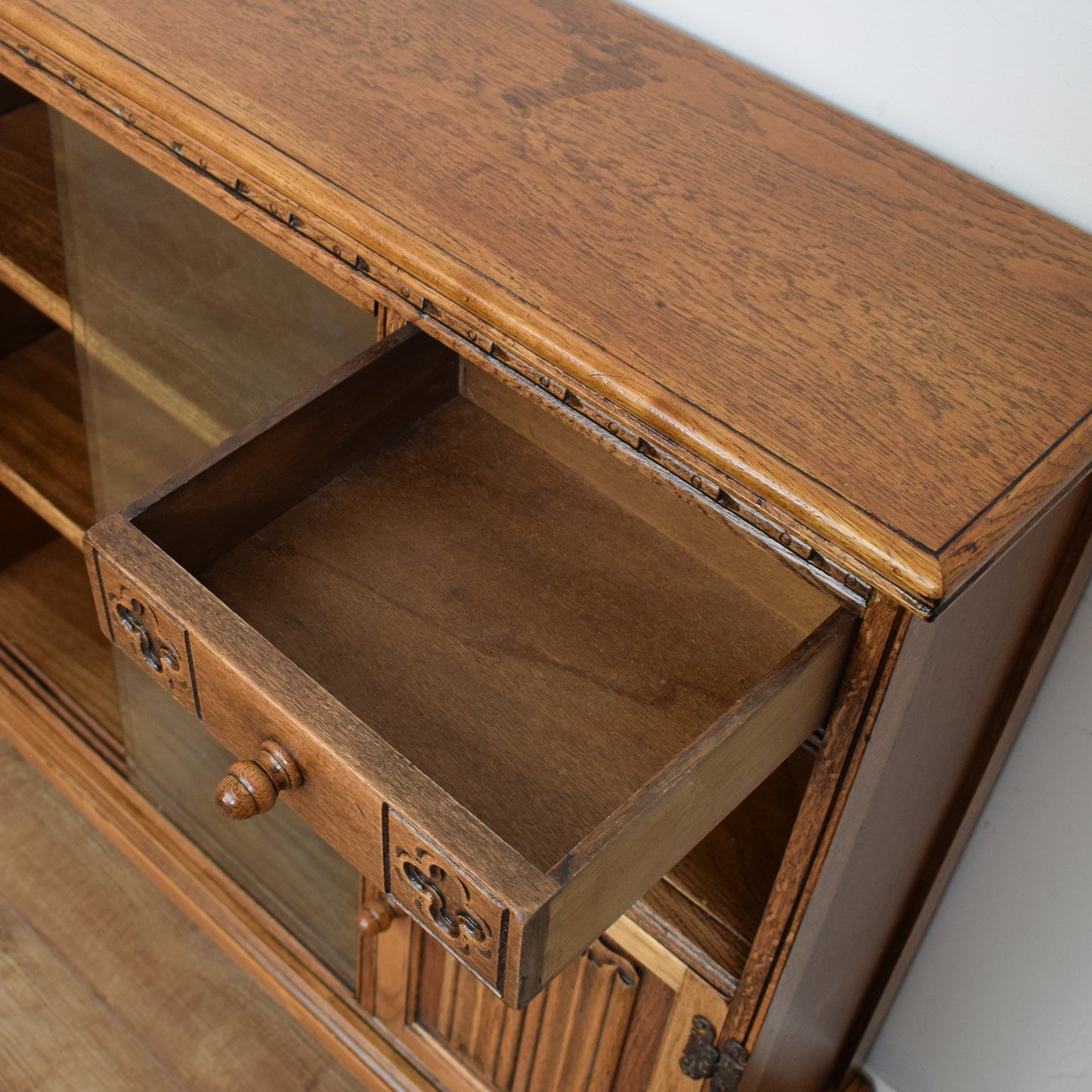 Old Charm Glazed Bookcase