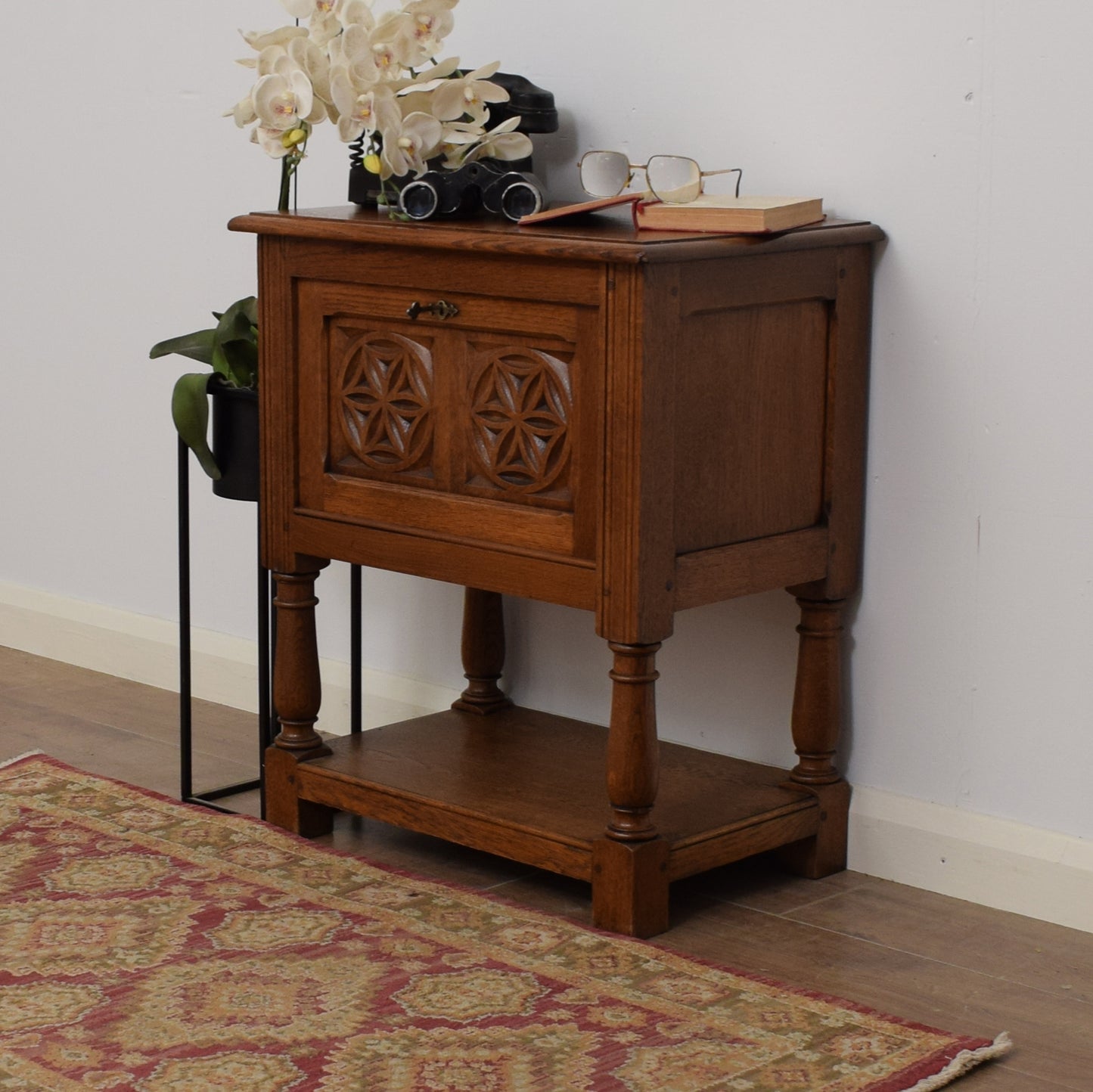 Restored Oak Side Cabinet