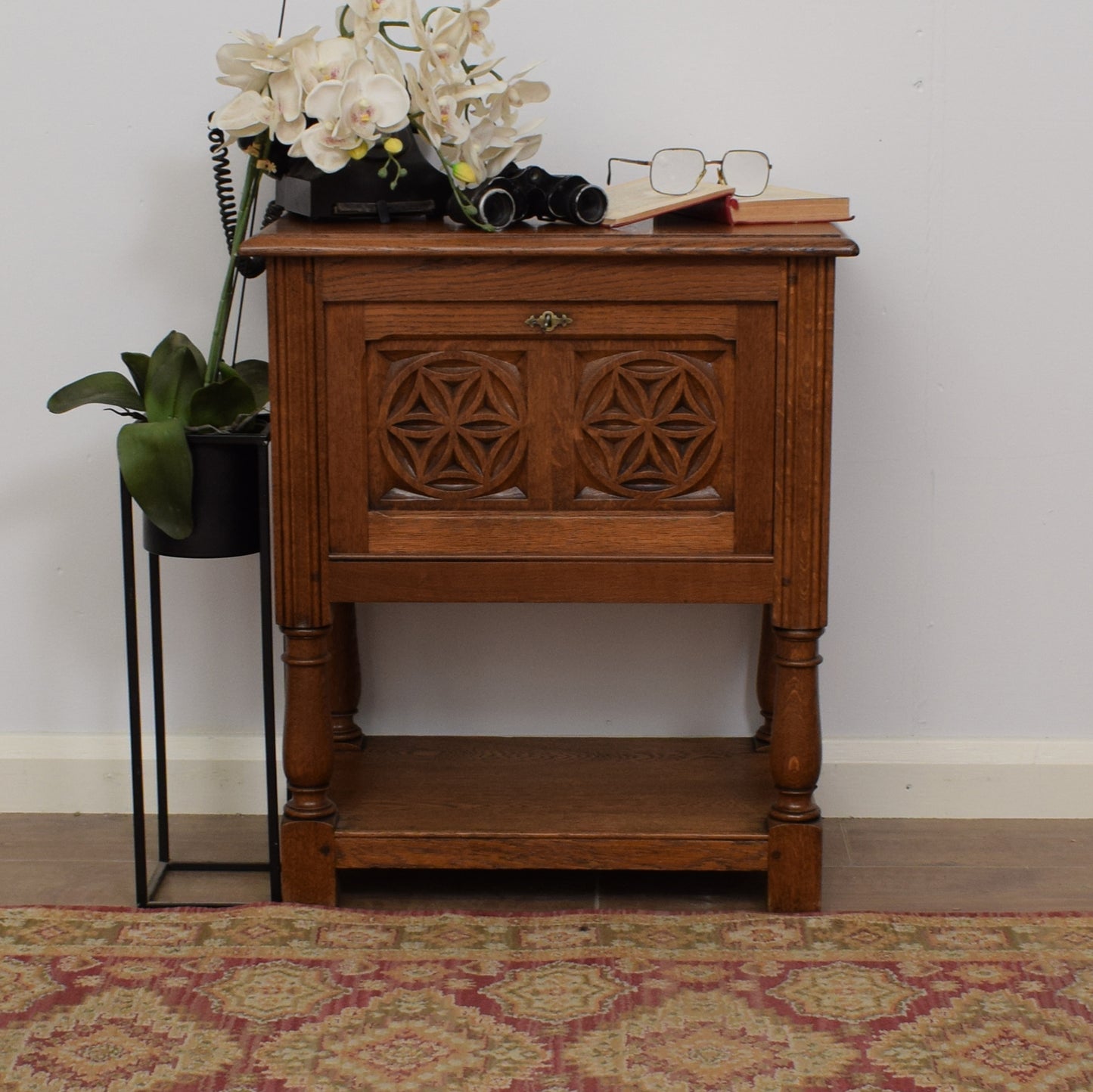 Restored Oak Side Cabinet