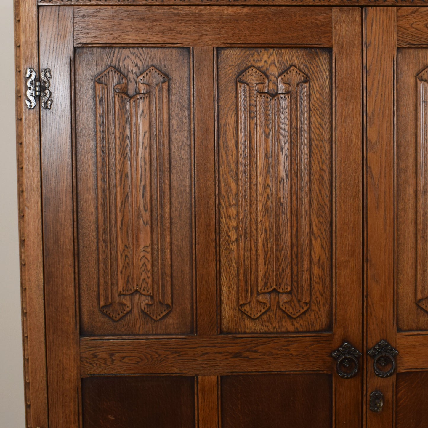 Large Oak Double Wardrobe