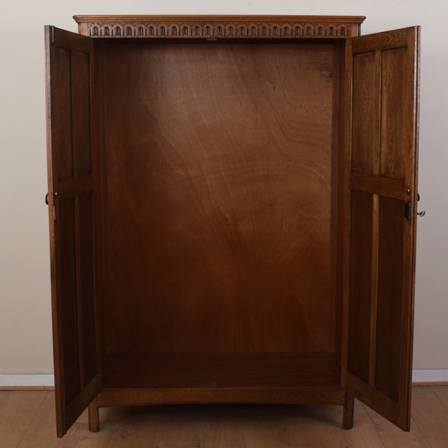 Large Oak Double Wardrobe