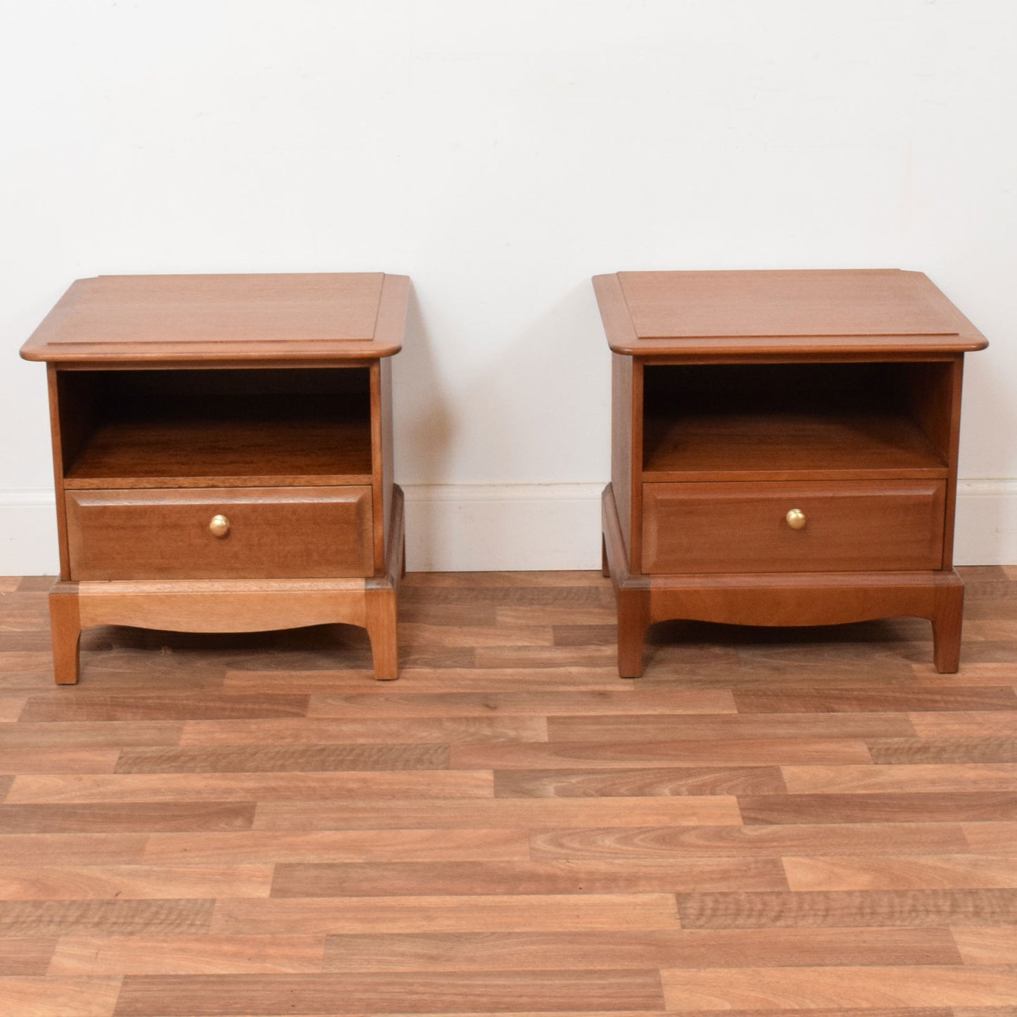 Pair of Stag Bedsides