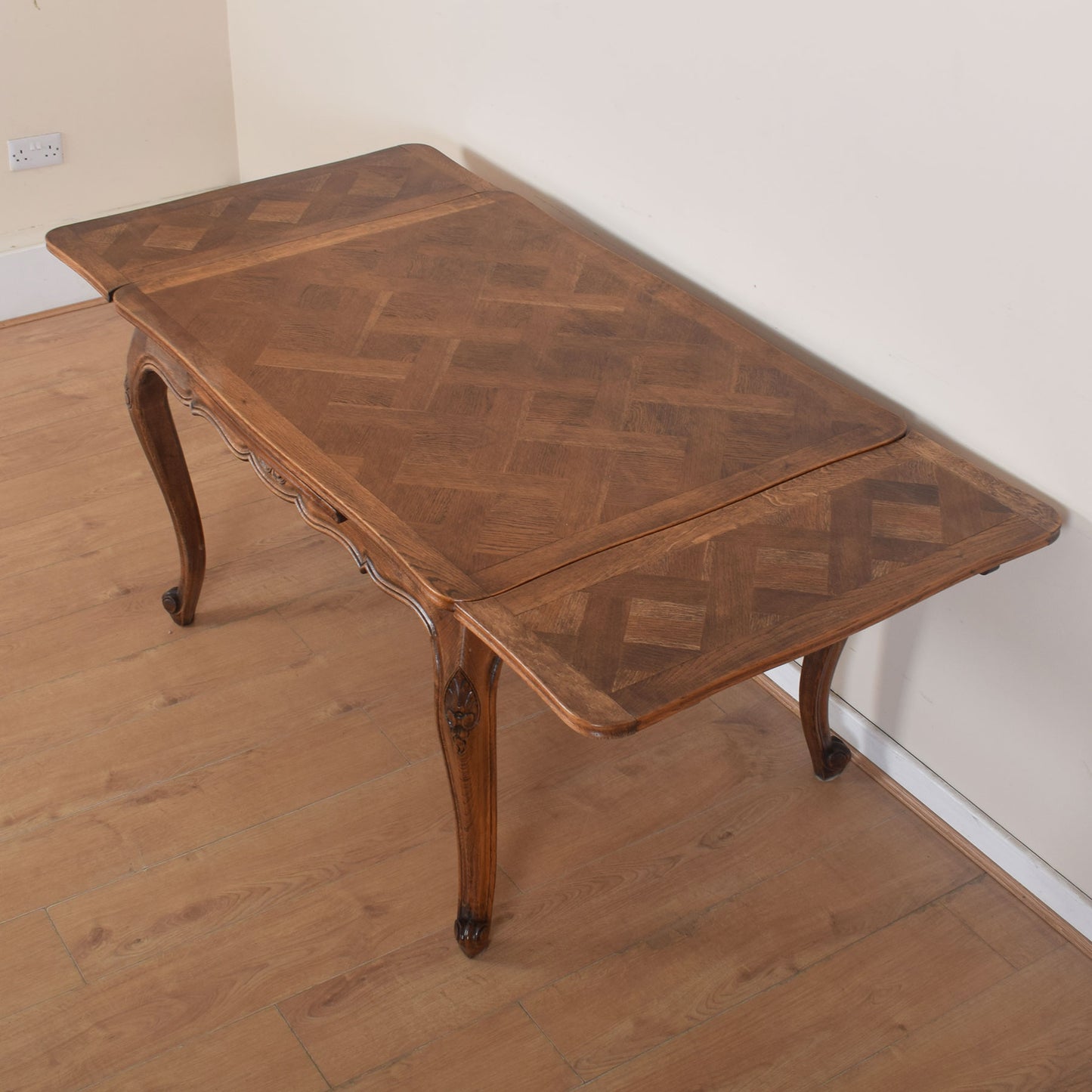 French Table and Six Chairs.