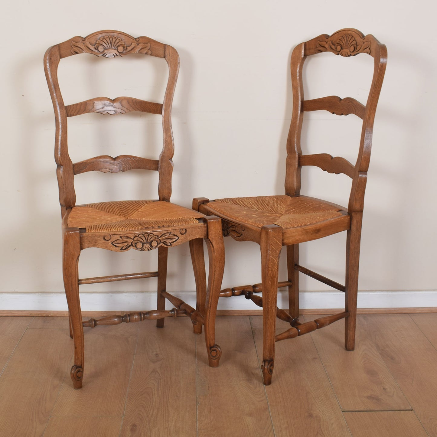 French Table and Six Chairs.
