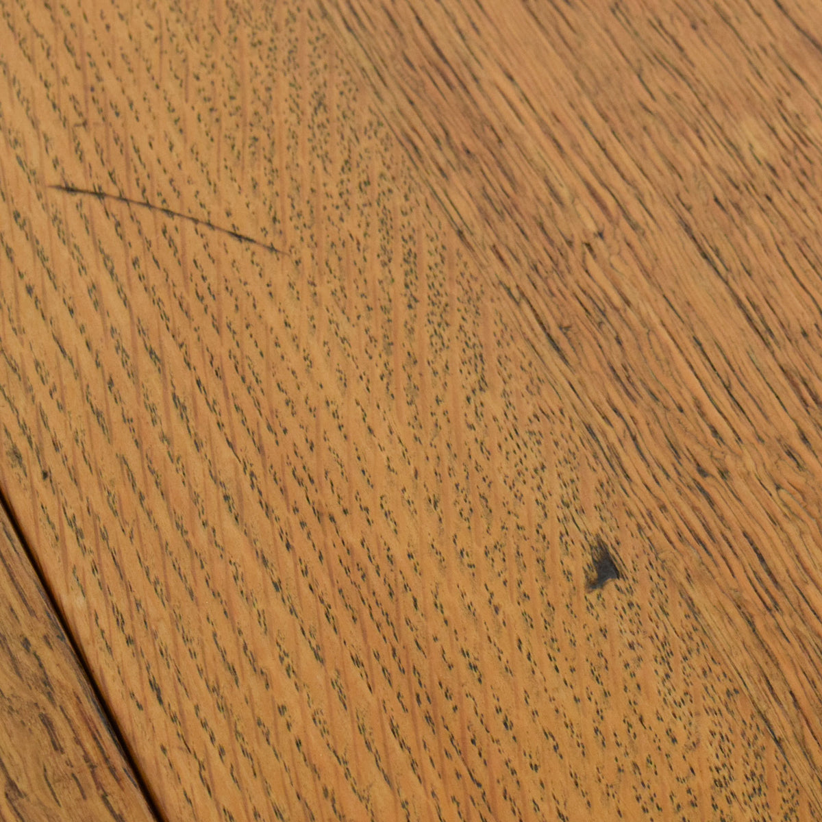 Carved Oak Draw Leaf Table and Four Chairs