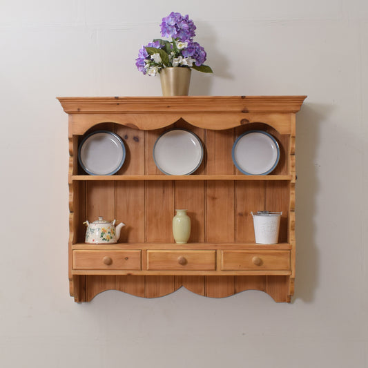 Pine Kitchen Wall Shelves