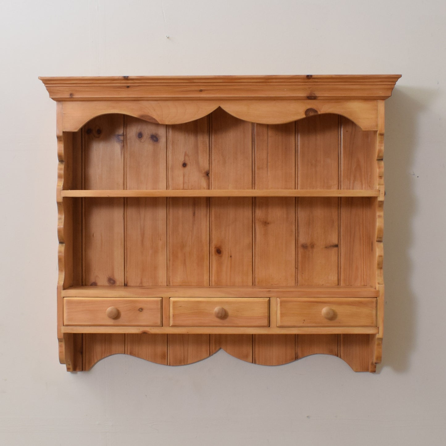 Pine Kitchen Wall Shelves