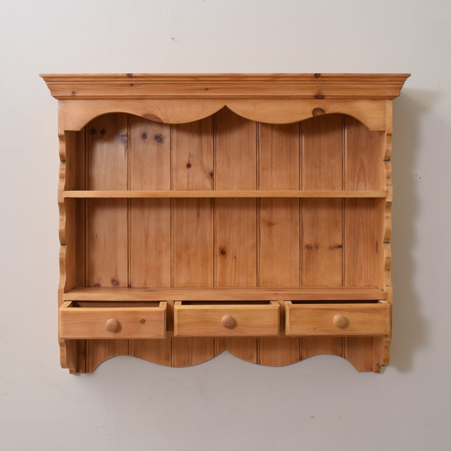 Pine Kitchen Wall Shelves