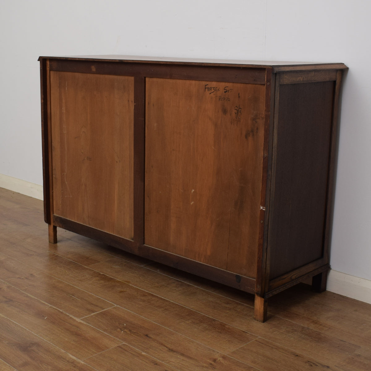 Restored Oak Linenfold Sideboard