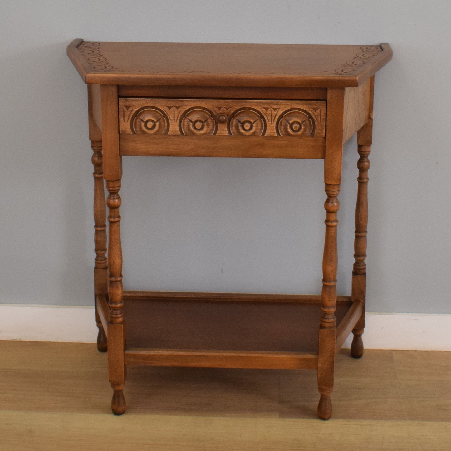Restored Canted Hall Table