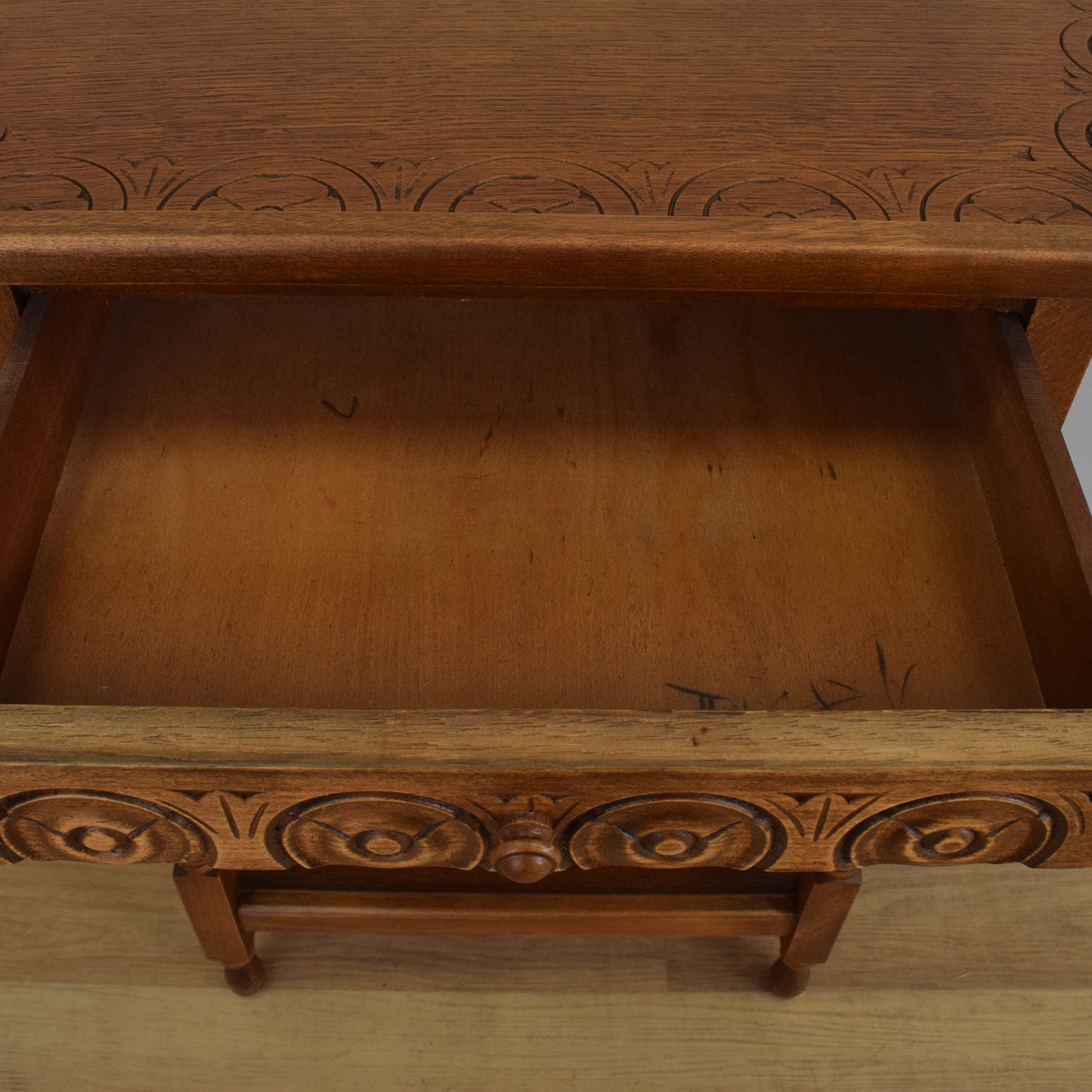 Restored Canted Hall Table