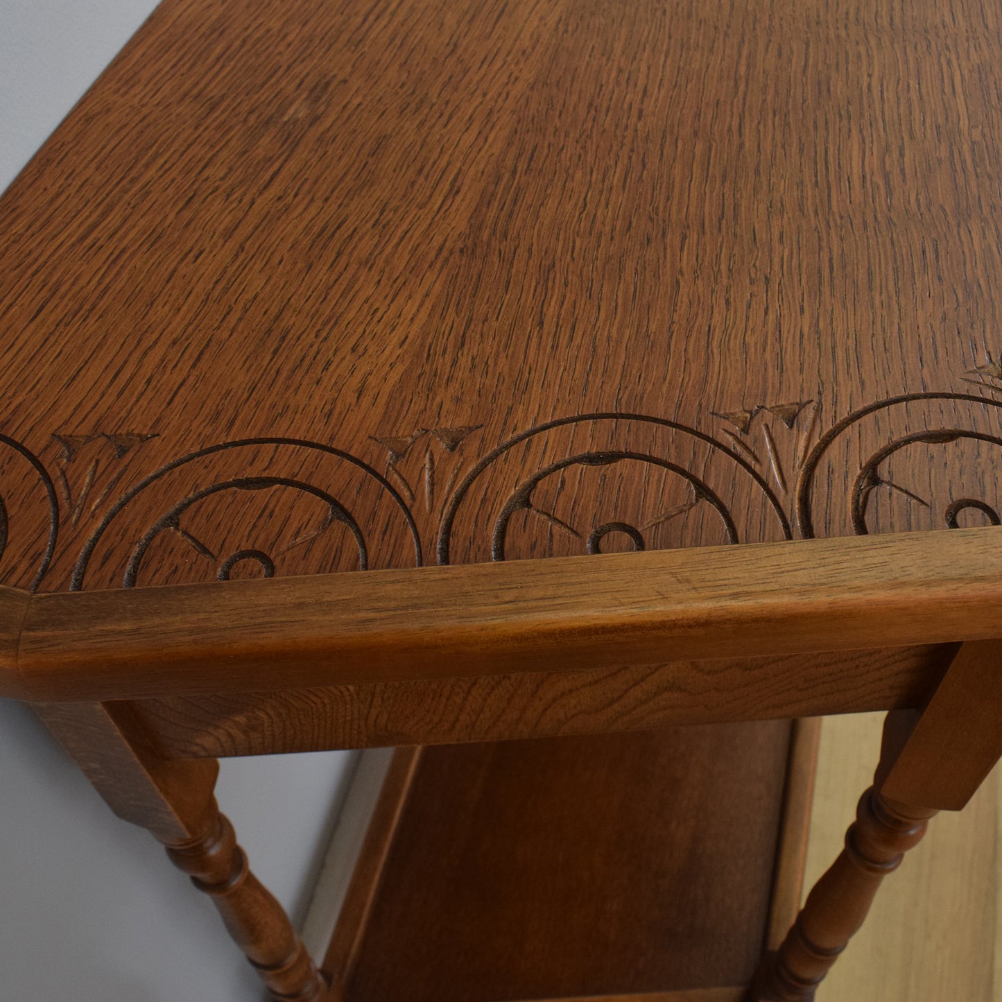 Restored Canted Hall Table