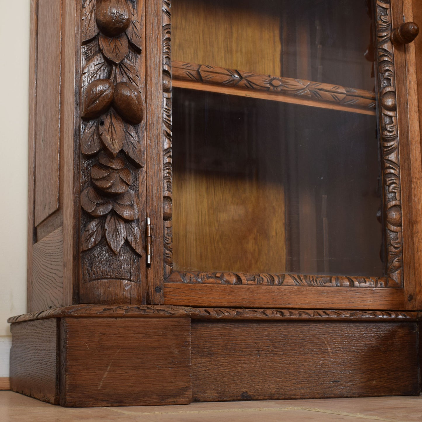 Large Carved Display Cabinet