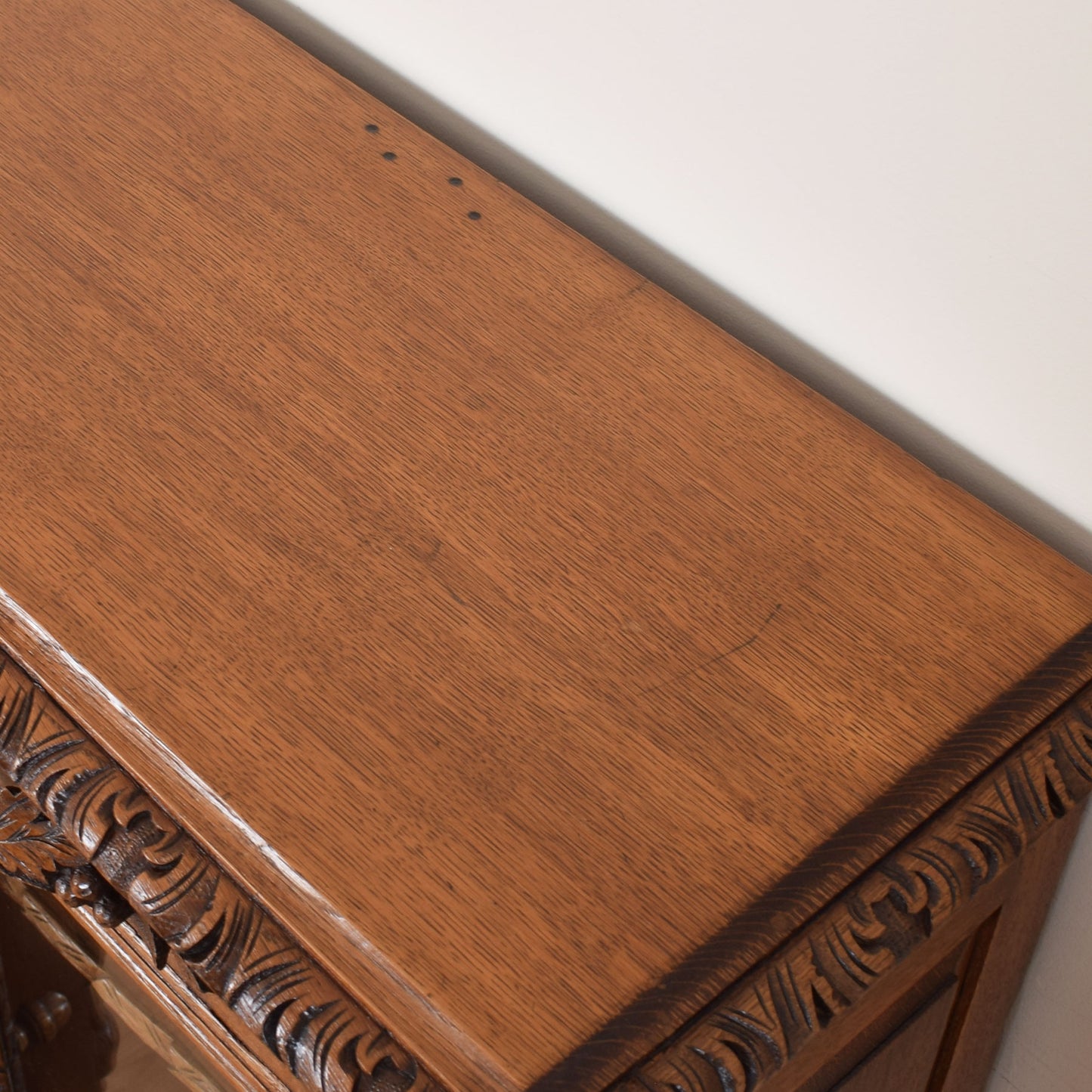 Large Carved Display Cabinet